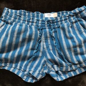 Old Navy Blue Linen drawstring shorts 🏖🏖